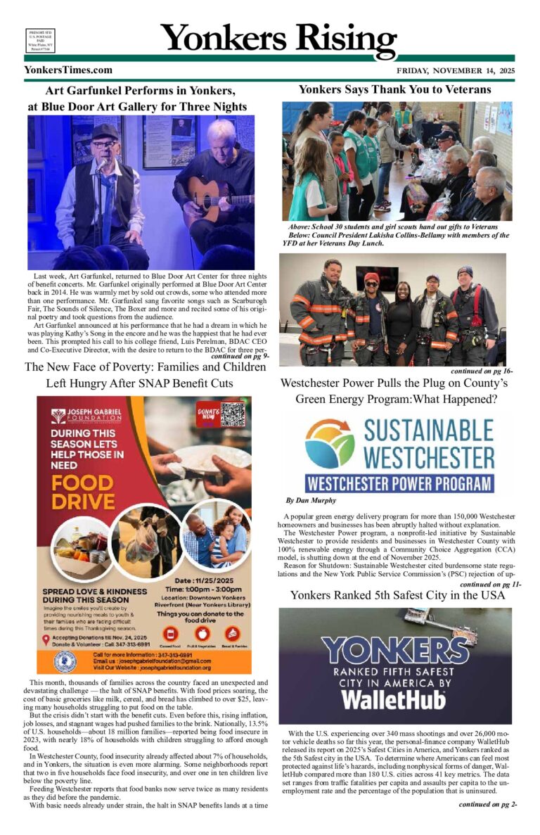 Yonkers Rising November 14, 2025 PDF
