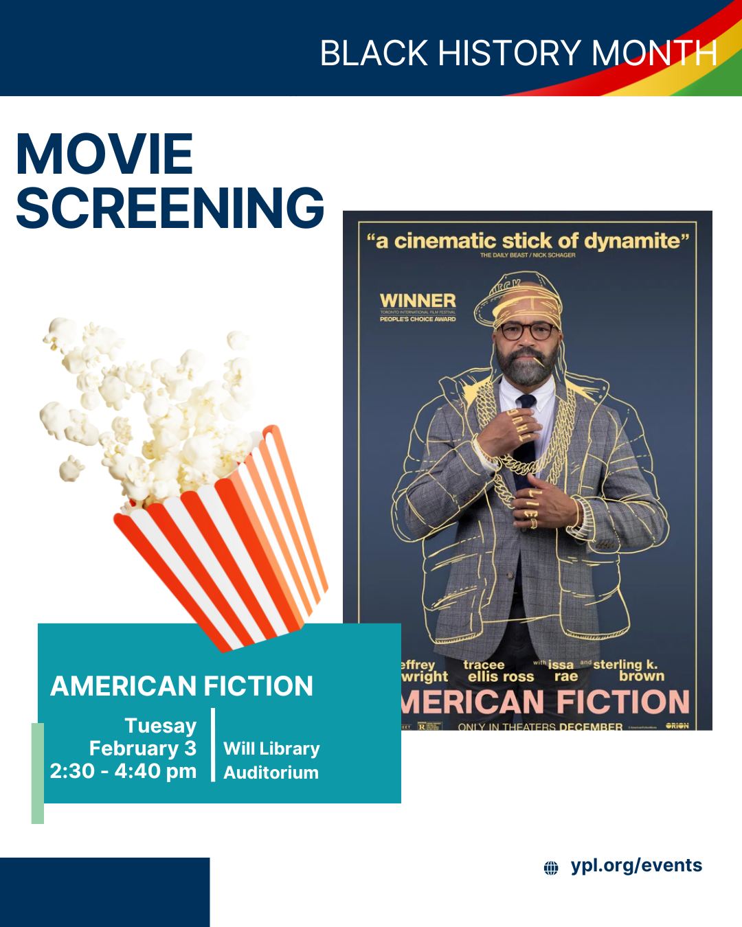 Yonkers Public Library Presents Black History Month Movie Series Yonkers Public Library Presents Black History Month Movie Series