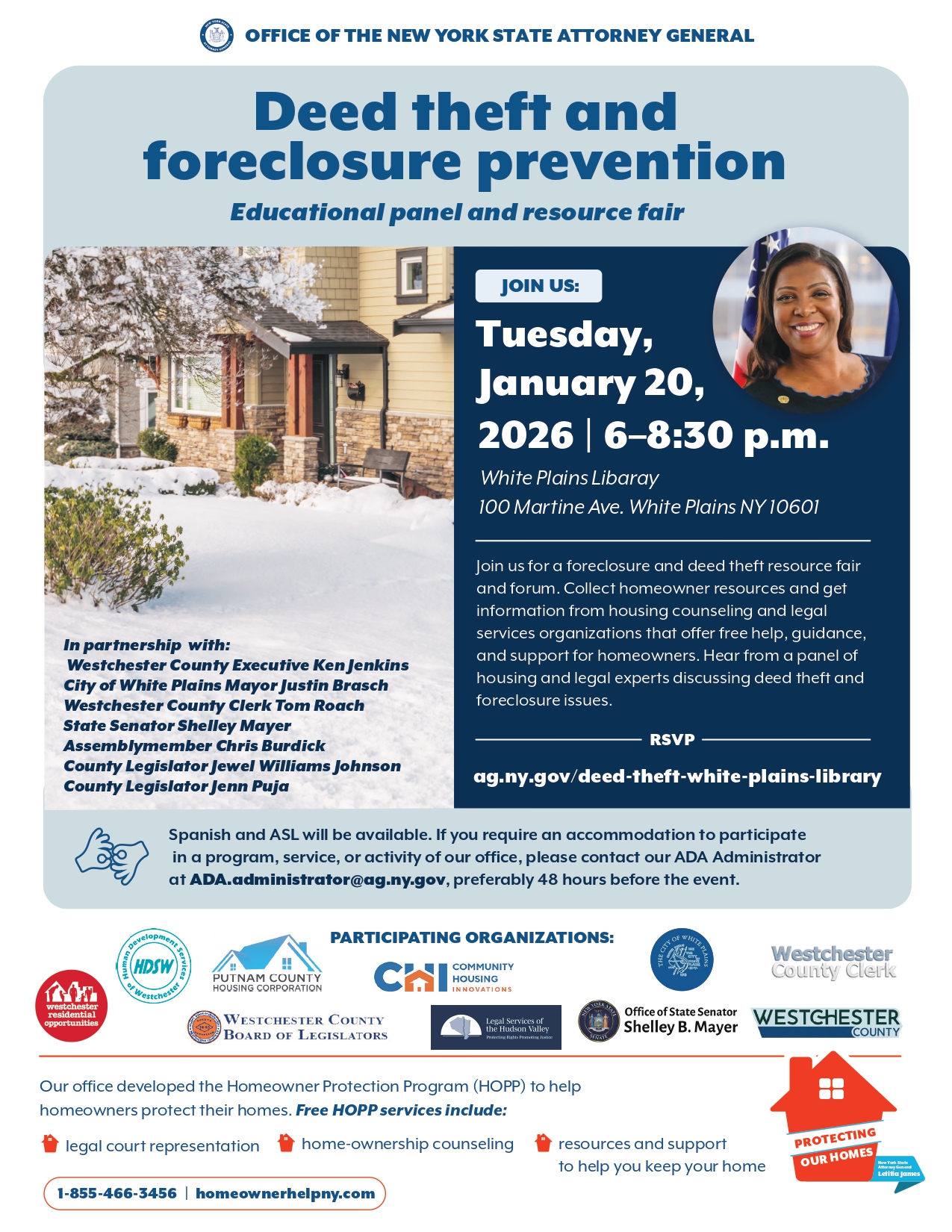 Office on NYAG to Hold Deed Theft and Foreclosure Prevention Forum Office on NYAG to Hold Deed Theft and Foreclosure Prevention Forum
