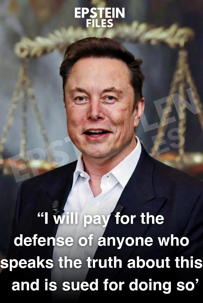 Elon Musk: “I Will Pay Legal Fees for Anyone Sued for Telling the Truth About Epstein” Elon Musk: “I Will Pay Legal Fees for Anyone Sued for Telling the Truth About Epstein”