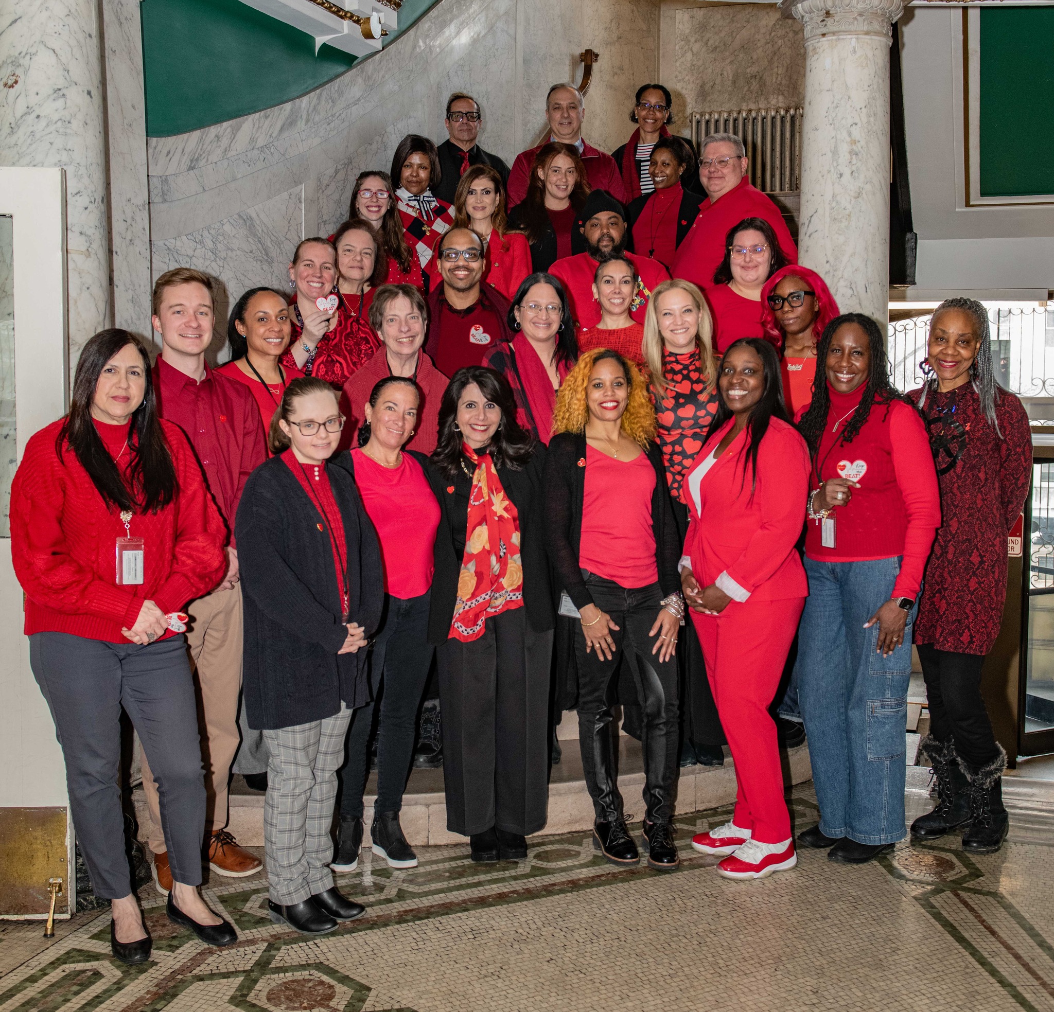 Yonkers City Employees Go Red for Women’s Heart Health Yonkers City Employees Go Red for Women’s Heart Health