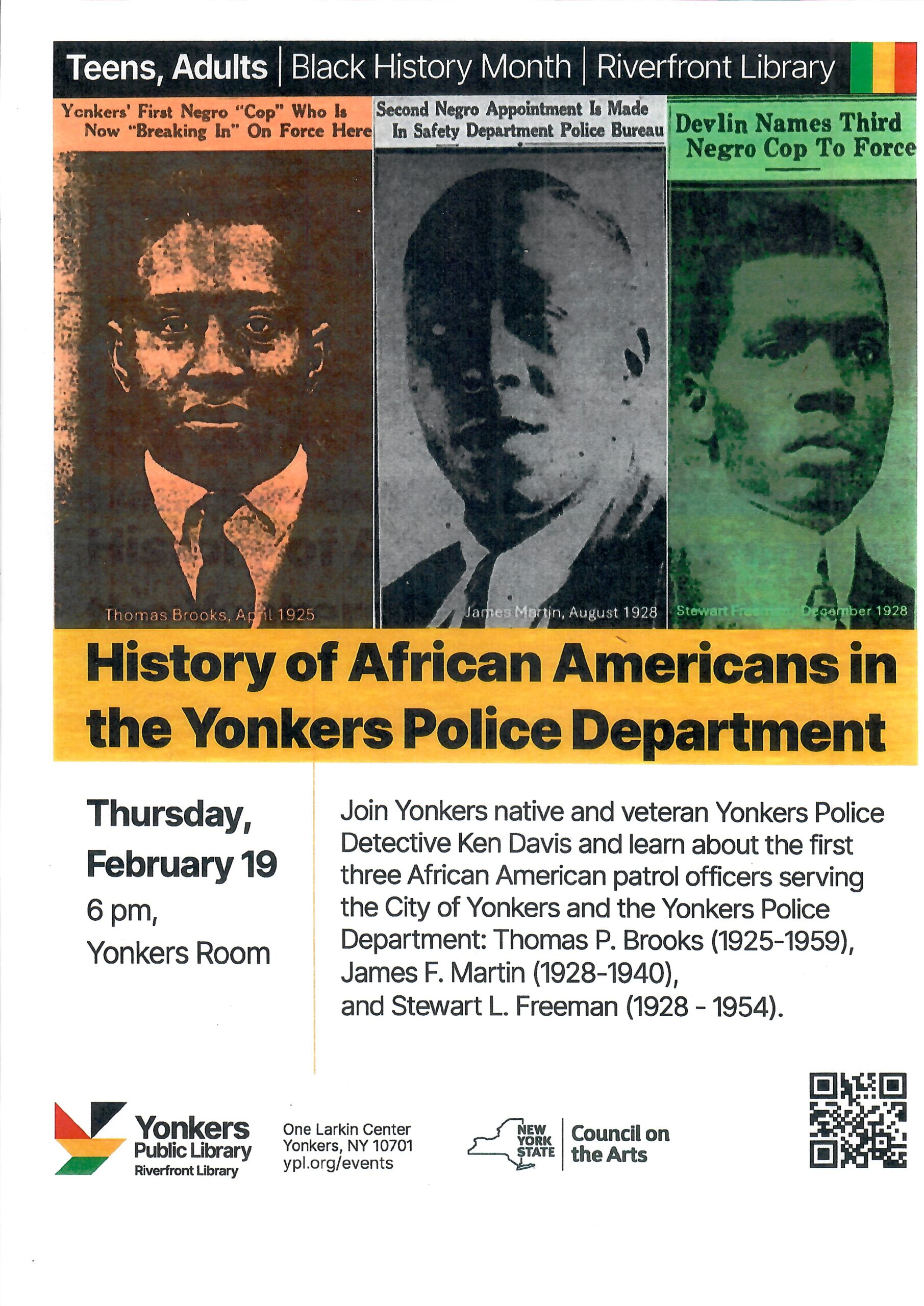 The History of African Americans in the Yonkers Police Department The History of African Americans in the Yonkers Police Department