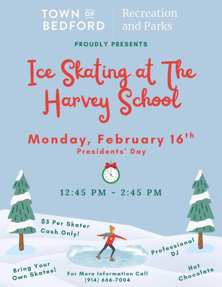 Ice Skating at the Harvey School-Feb 16-Only $5