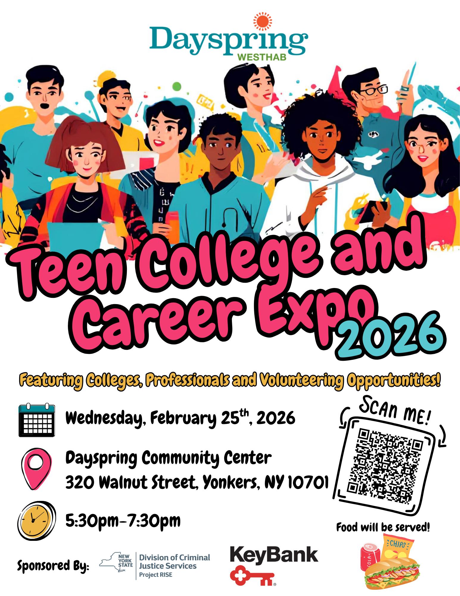 Calling all Teens! Dayspring College & Career Expo -Feb. 25 Calling all Teens! Dayspring College & Career Expo -Feb. 25