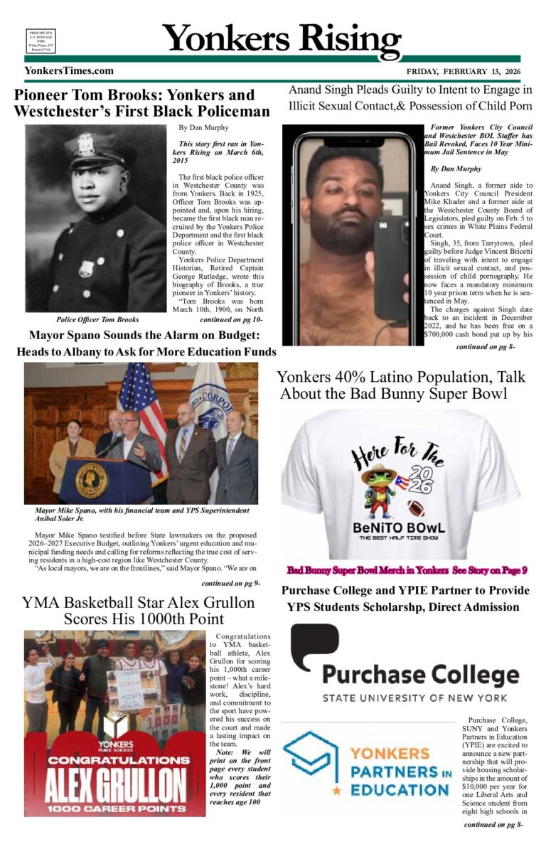 Yonkers Rising February 13, 2026 PDF