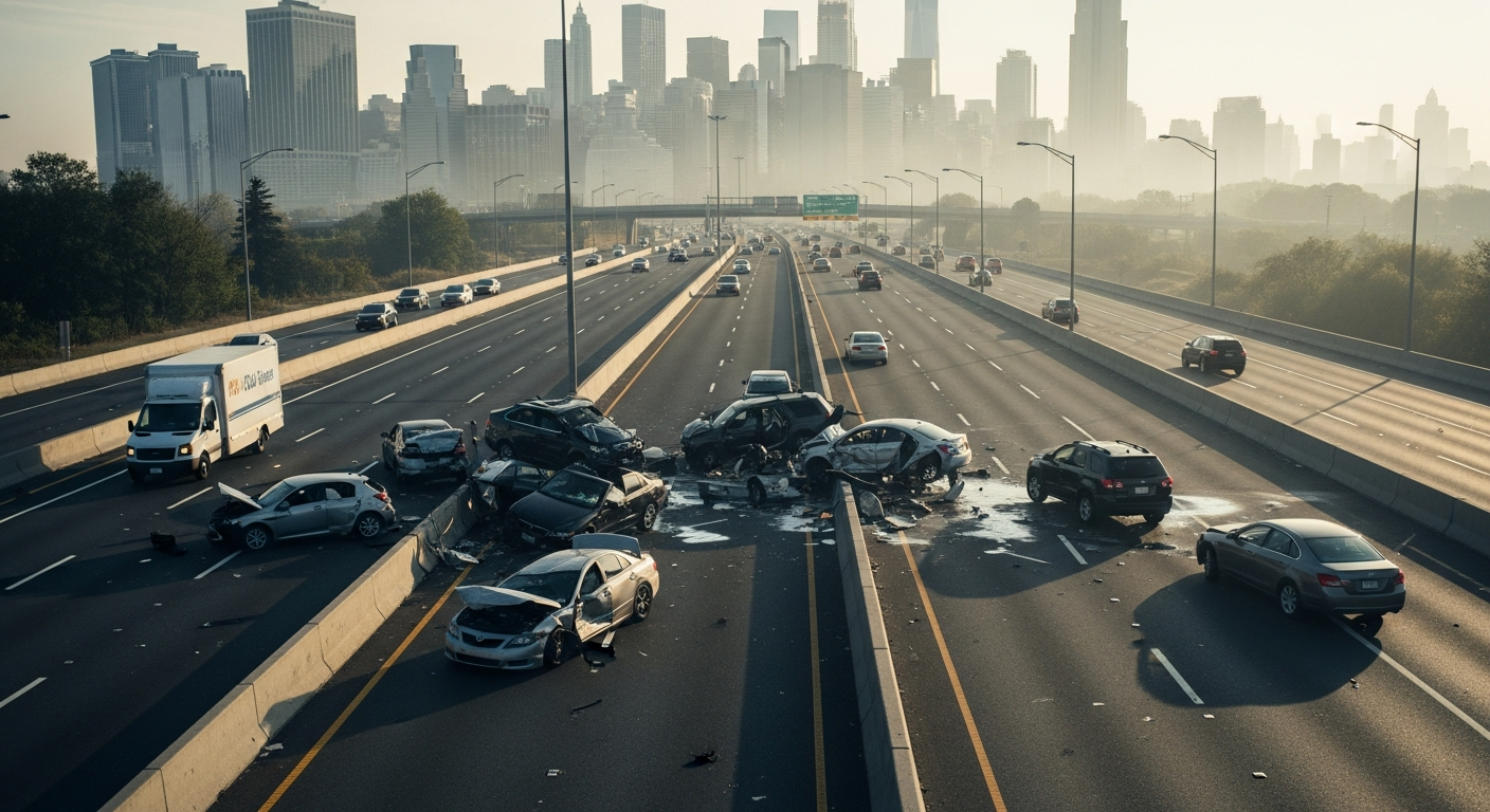 Major Pileup on the Long Island Expressway Causes Severe Commuter Delays Major Pileup on the Long Island Expressway Causes Severe Commuter Delays