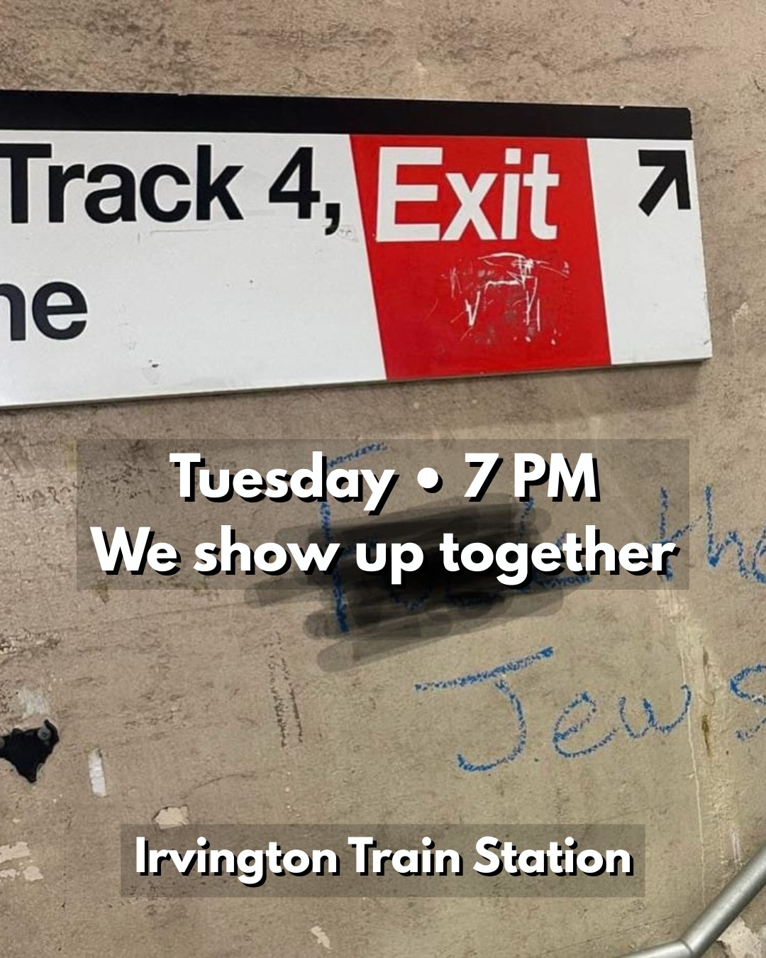 More Antisemitic Graffitti Found at Irvington Train Station: Two Weeks After Hastings Incident More Antisemitic Graffitti Found at Irvington Train Station: Two Weeks After Hastings Incident