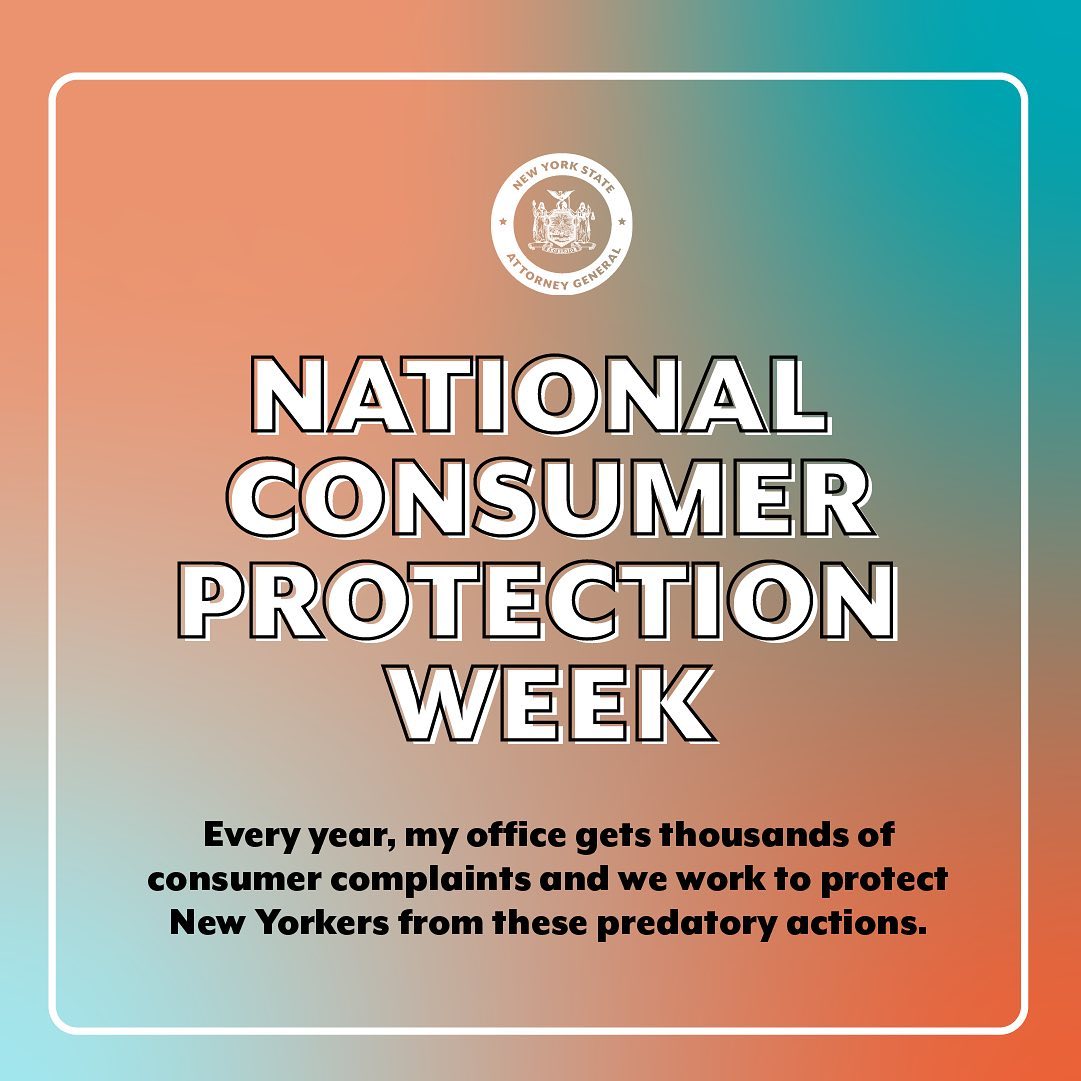 NY Attorney General James Releases Top 10 Consumer Complaints of 2025 NY Attorney General James Releases Top 10 Consumer Complaints of 2025