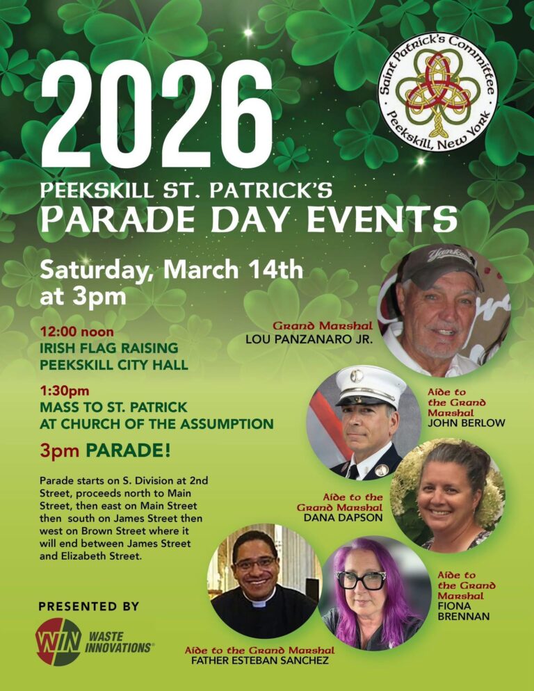 Peekskill St. Patrick’s Day Parade -March 14