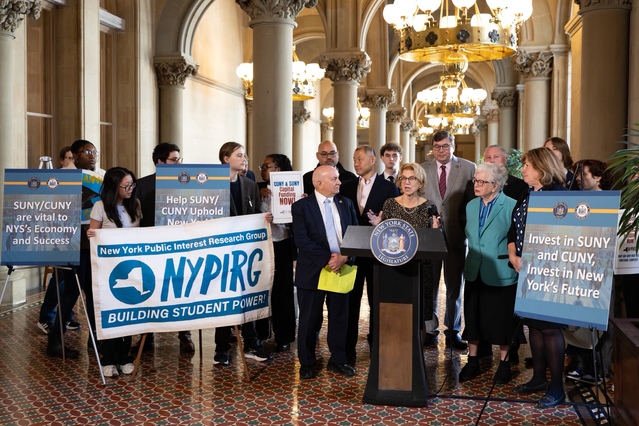 Senator Shelley Mayer, Assemblymember Chris Burdick, Colleagues, and Advocates Urge the Final State Budget Include Critical Funding for SUNY and CUNY Capital Needs Senator Shelley Mayer, Assemblymember Chris Burdick, Colleagues, and Advocates Urge the Final State Budget Include Critical Funding for SUNY and CUNY Capital Needs