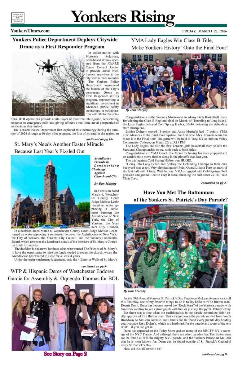 Yonkers Rising March 20, 2026 PDF