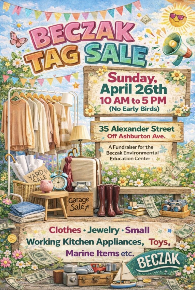 Beczak Tag Sale- April 26