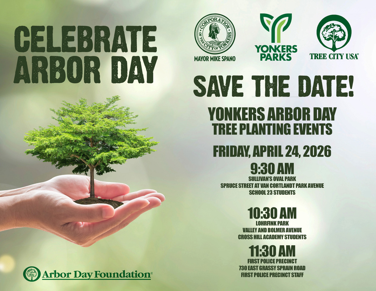 Celebrate Arbor Day in Yonkers Celebrate Arbor Day in Yonkers