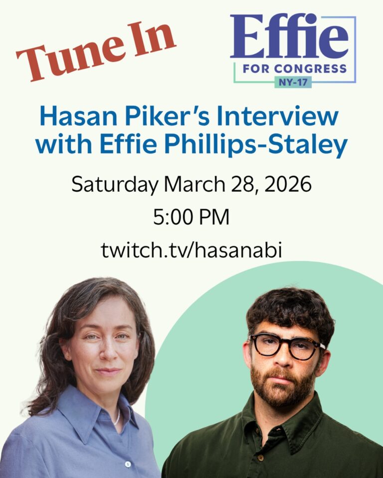 Phillips-Staley’s Appearance on Hasan Piker Show Gets Viral Coverage; Dem Leaders Object
