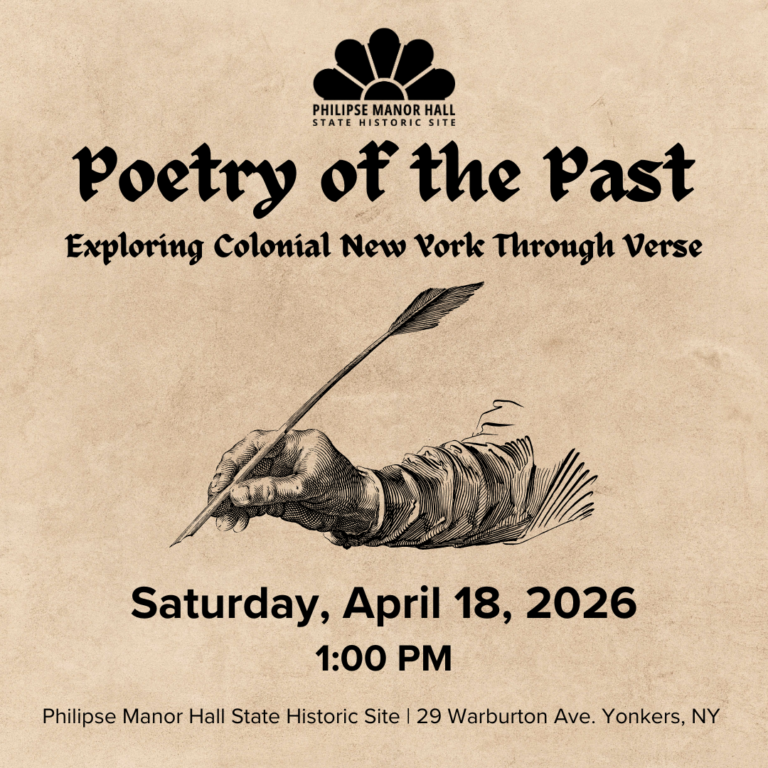 Philipse Manor Hall celebrates poetry of colonial New York