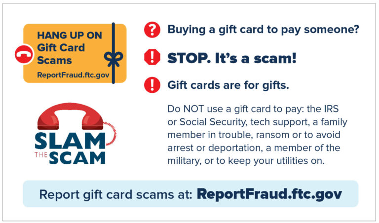 Help A Senior Who May Have Nobody to Warn Them About IRS Gift Card Scams