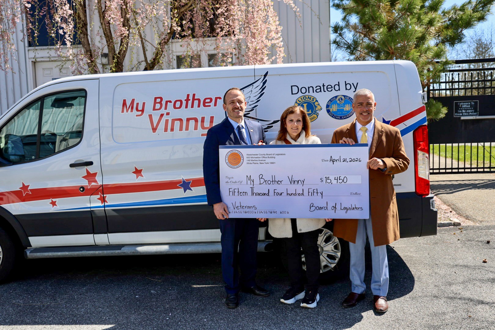 Westchester BOL Deliver $15,450 to My Brother Vinny in Yorktown Westchester BOL Deliver $15,450 to My Brother Vinny in Yorktown