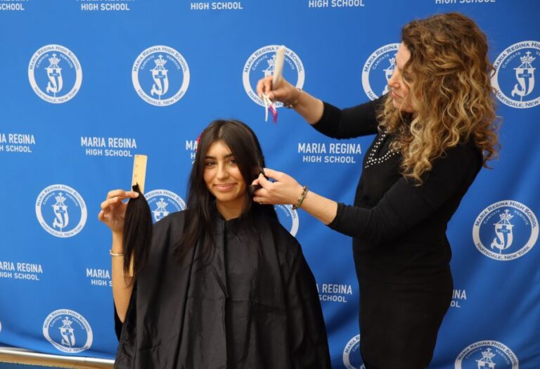 MARIA REGINA HIGH SCHOOL’S NATIONAL HONOR SOCIETY HOSTS FIRST PONYTAIL DRIVE
