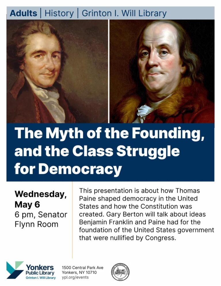 The Myth of the Founding, and the Class Struggle for Democracy-Will Library May 6