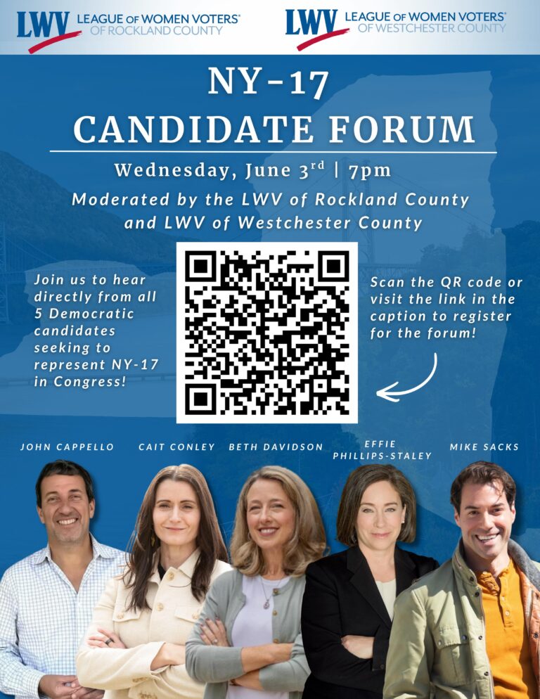 LWV NY-17 Candidate Forum June 3
