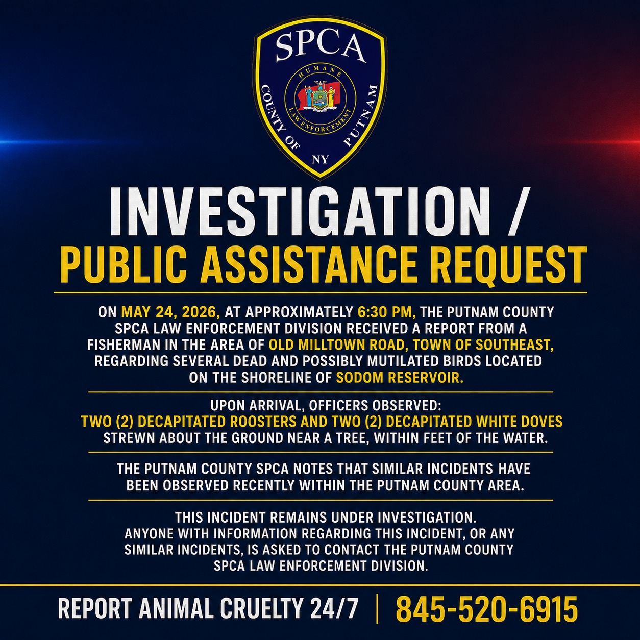 Decapitated Animals Found in Putnam County, Investigation Underway Decapitated Animals Found in Putnam County, Investigation Underway