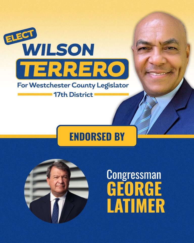 Congressman George Latimer Endorses Wilson Terrero for County Legislator