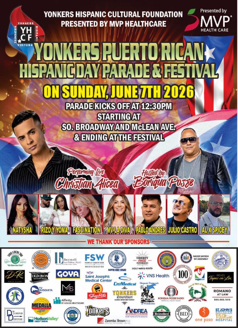 Yonkers Puerto Rican Hispanic Day Parade & Festival -Sunday June 7