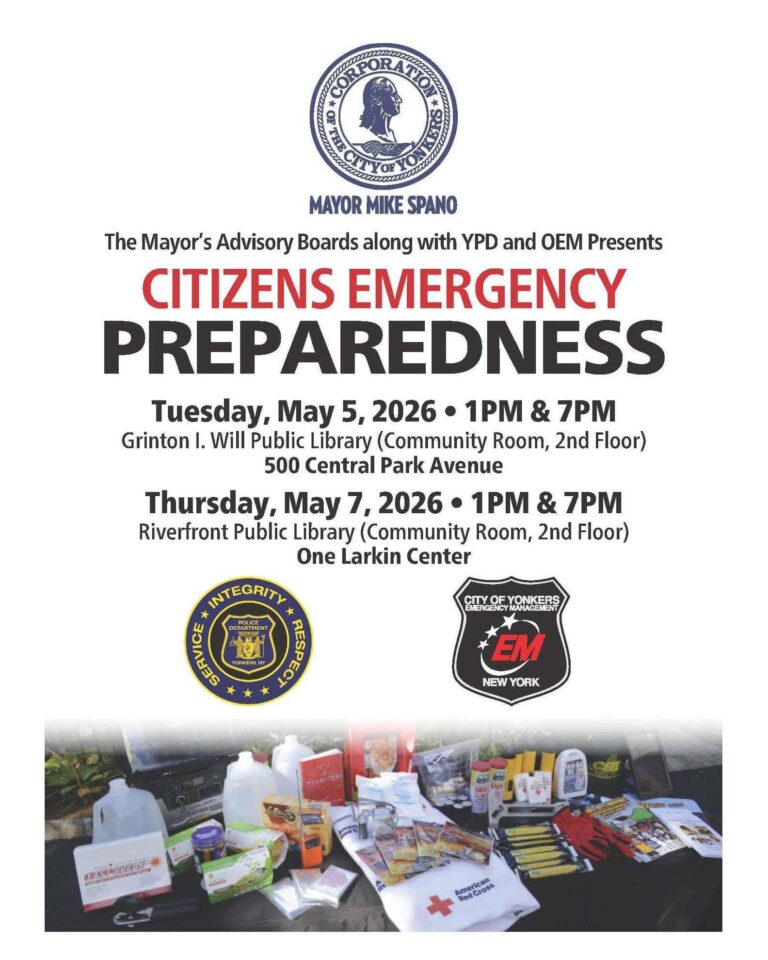 City of Yonkers Citizens Emergency Preparedness Workshops
