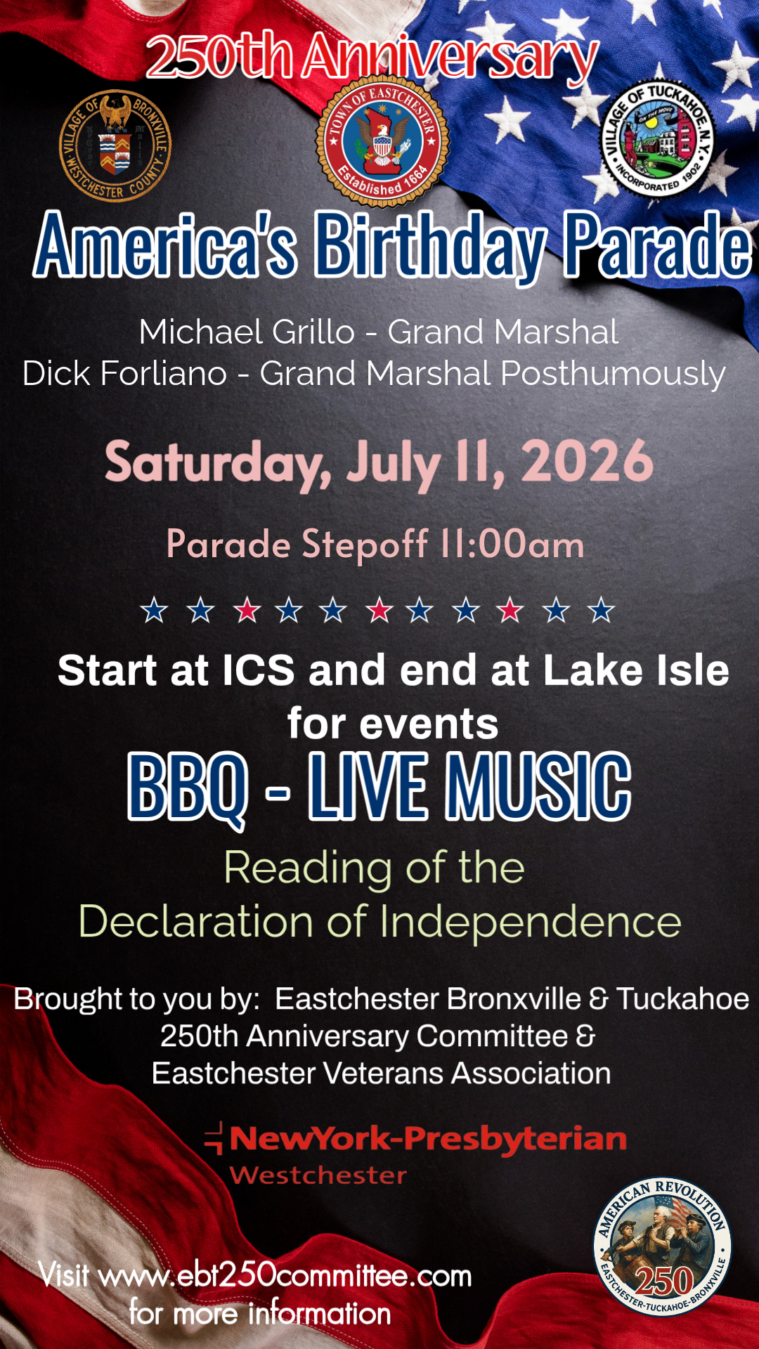 America’s Birthday Parade in Eastchester-July 11 America’s Birthday Parade in Eastchester-July 11