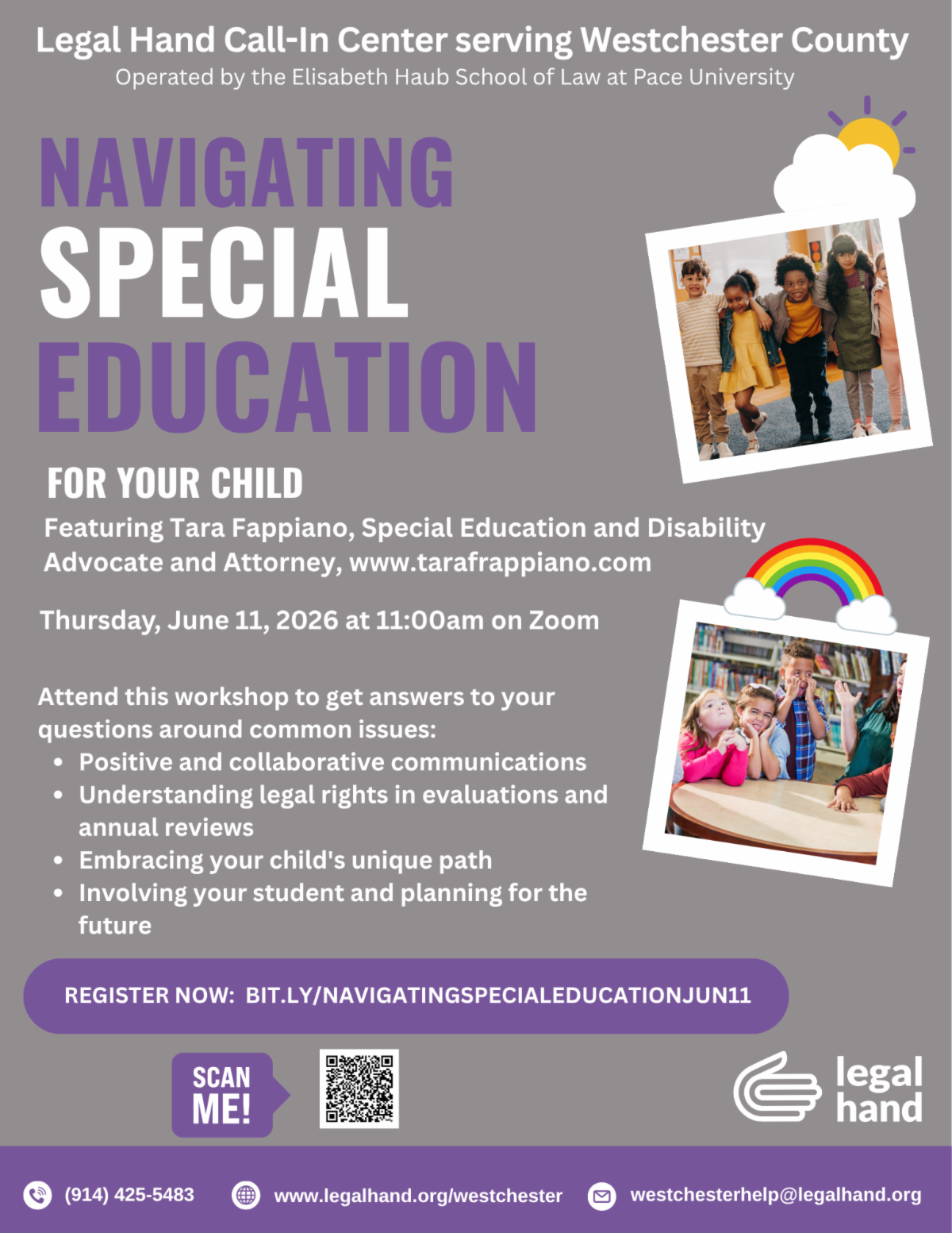 Legal Hand’s Navigating Special Education Workshop: Thursday, June 11 Legal Hand’s Navigating Special Education Workshop: Thursday, June 11