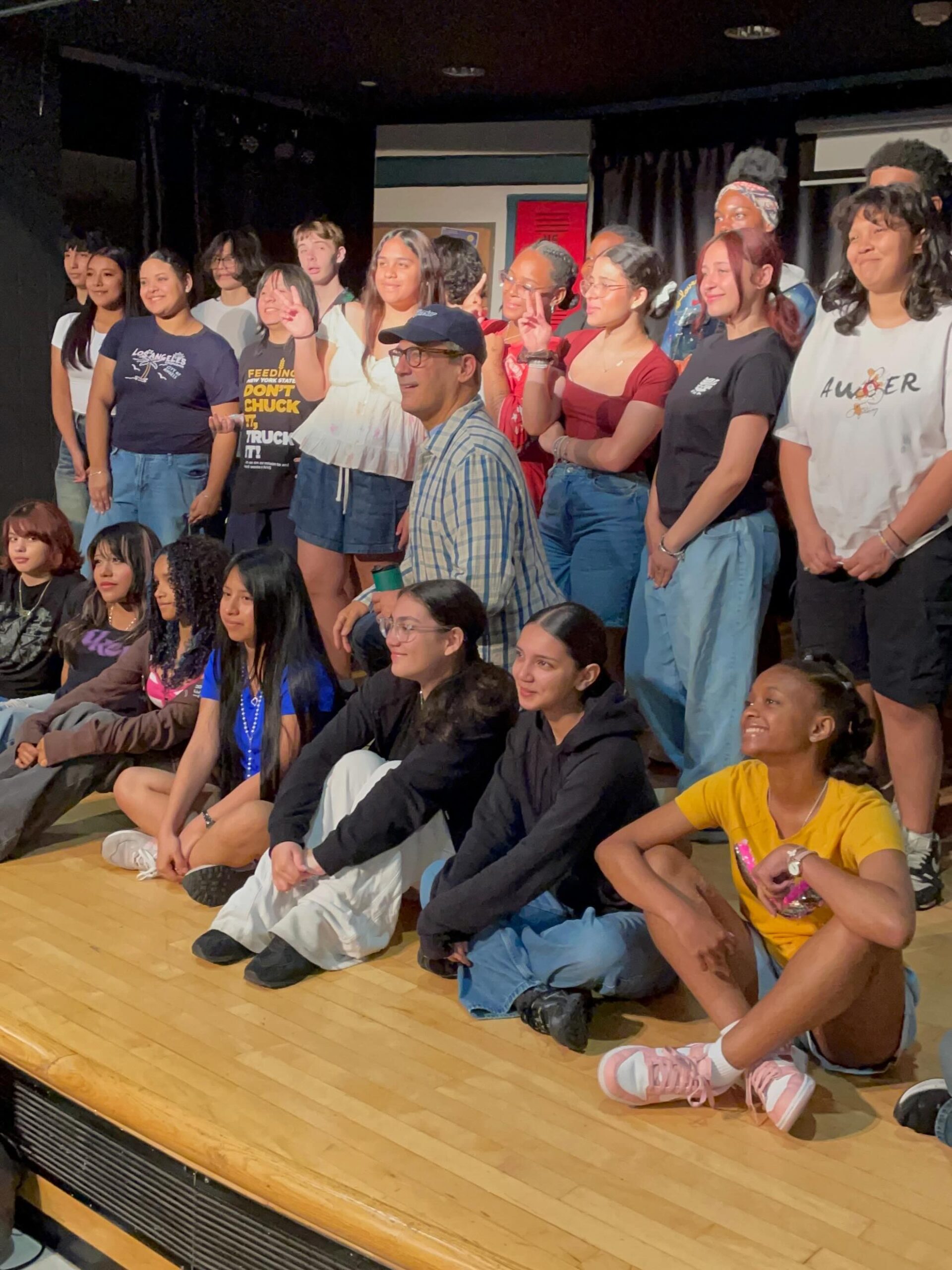 Jon Hamm, Filming in Yonkers, meets with Students at Halmi Film School Jon Hamm, Filming in Yonkers, meets with Students at Halmi Film School