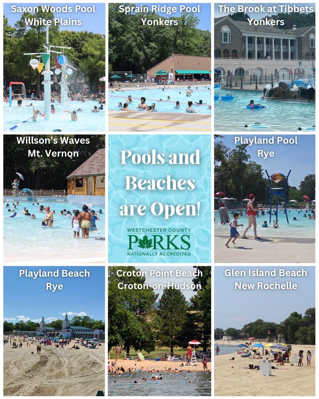 Westchester County Pools & Beaches Open for the Summer! Westchester County Pools & Beaches Open for the Summer!