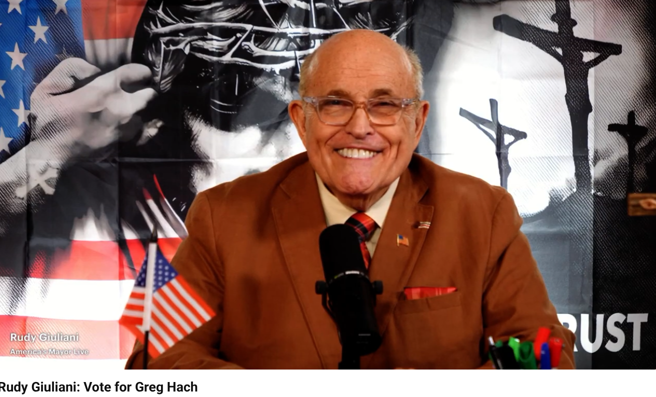 Giuliani to NY3 Republicans: Vote for Greg Hach on Tuesday Giuliani to NY3 Republicans: Vote for Greg Hach on Tuesday