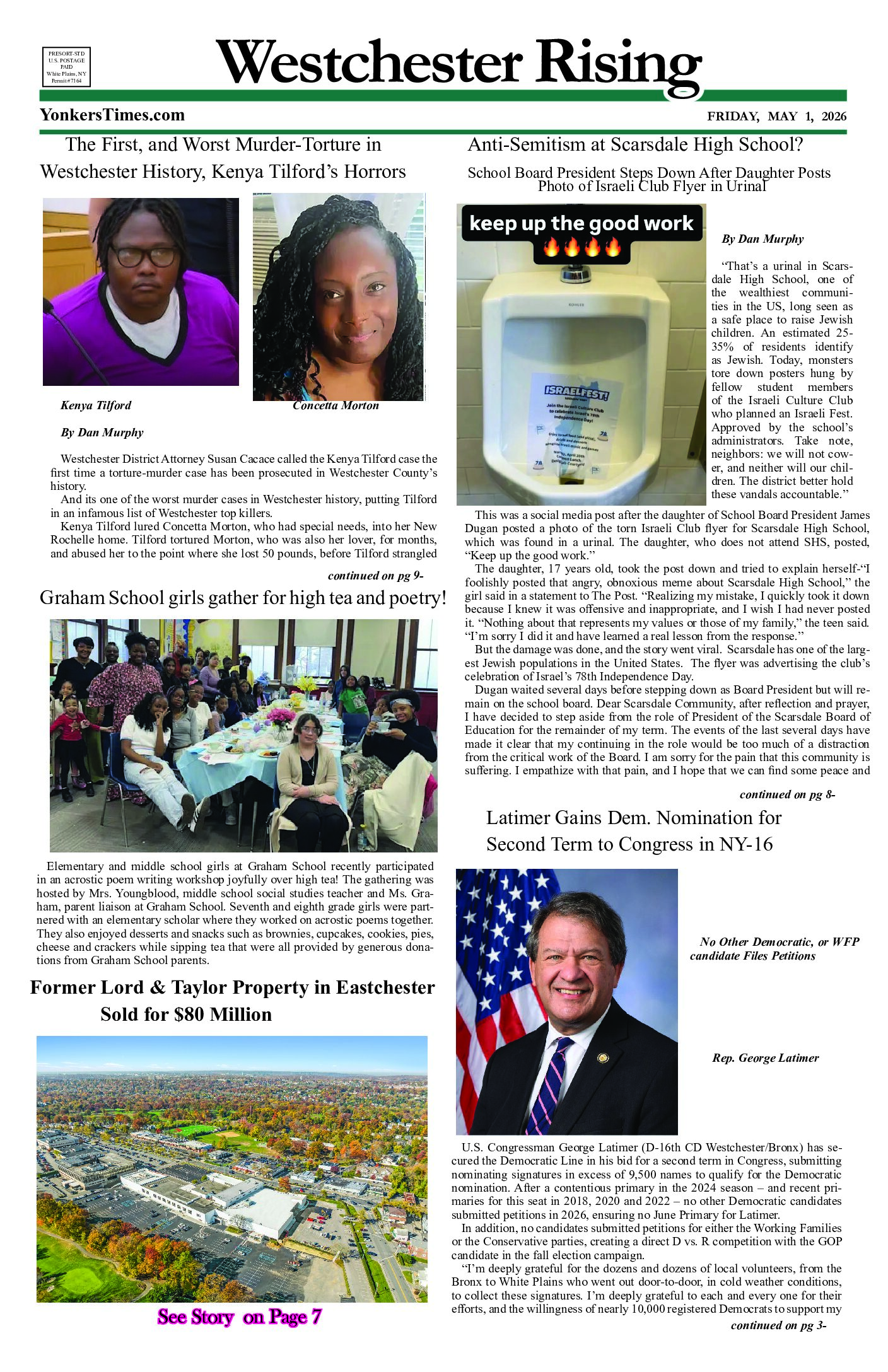 Westchester Rising May 1, 2026 PDF Westchester Rising May 1, 2026 PDF