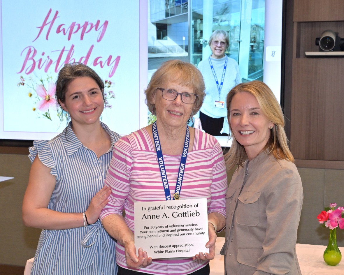 White Plains Hospital Celebrates Longtime Volunteer Anne Gottlieb’s 90th Birthday White Plains Hospital Celebrates Longtime Volunteer Anne Gottlieb’s 90th Birthday