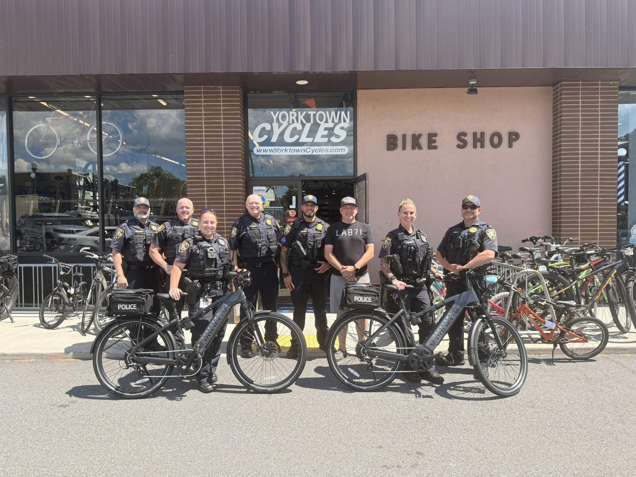 Yorktown Police Introduce Bicycle Unit Yorktown Police Introduce Bicycle Unit