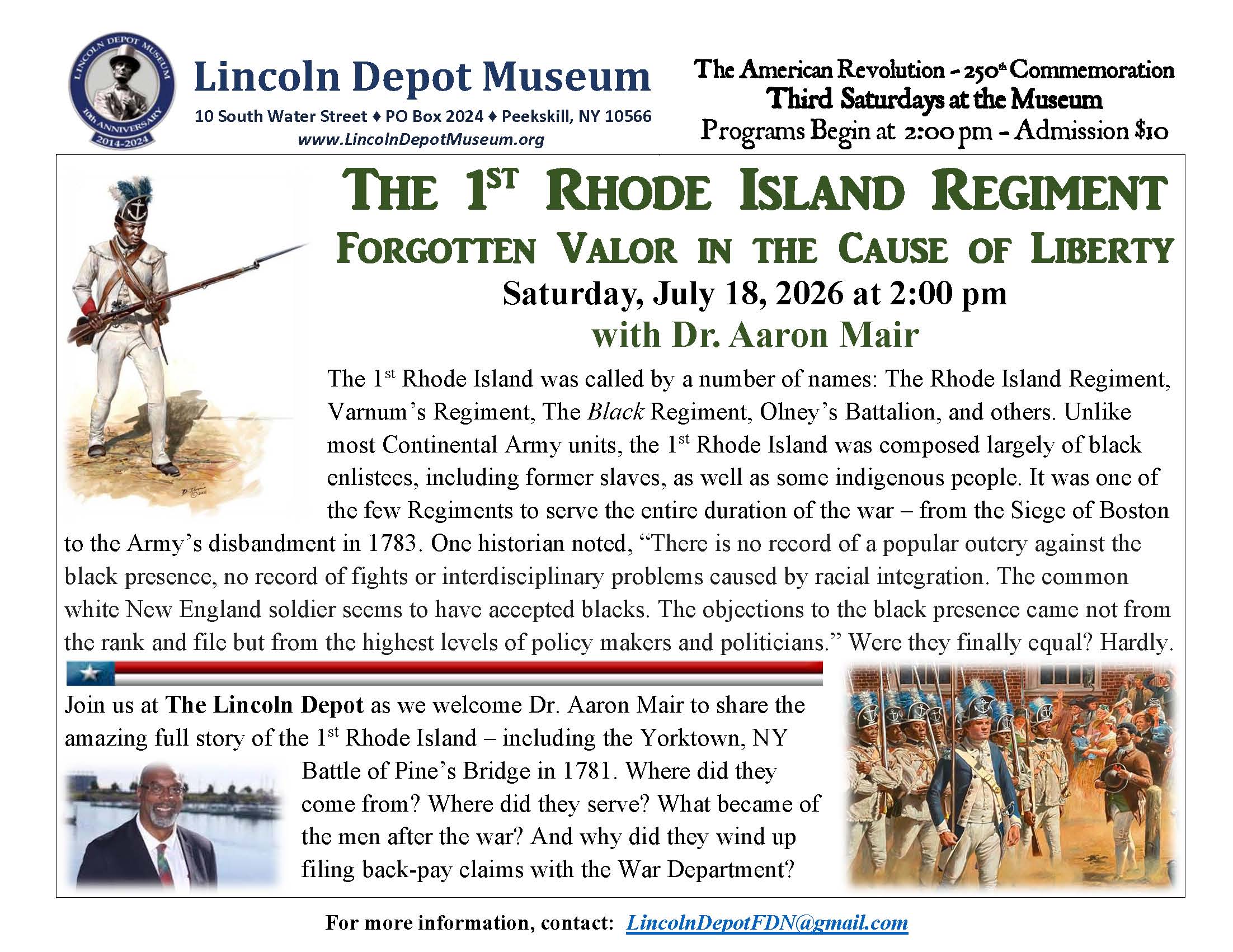 The 1st Rhode Island Regiment-Forgotten Valor in the Cause of Liberty The 1st Rhode Island Regiment-Forgotten Valor in the Cause of Liberty