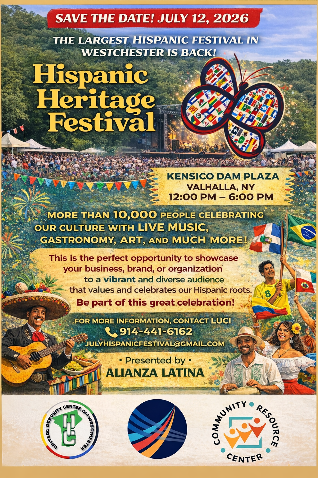 Hispanic Heritage Festival July 12-Kensico Dam, Valhalla Hispanic Heritage Festival July 12-Kensico Dam, Valhalla