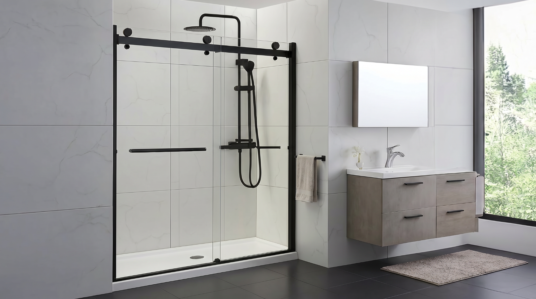 When Does a Single Sliding Shower Door Work Best in Bathrooms? When Does a Single Sliding Shower Door Work Best in Bathrooms?