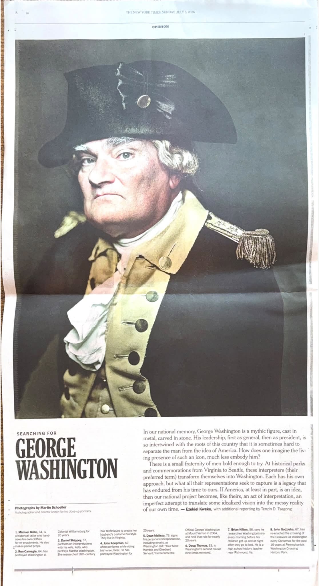 Congratulations to Eastchester’s George Washington for NYT Feature Congratulations to Eastchester’s George Washington for NYT Feature