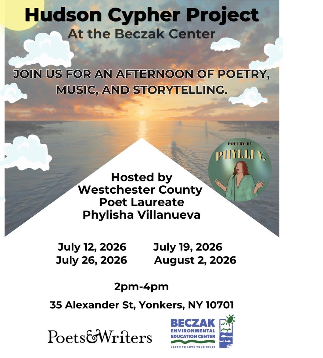 Westchester Poet Laureate Phylisha Villanueva to Host Poetry, Music and Storytelling at Beczak Westchester Poet Laureate Phylisha Villanueva to Host Poetry, Music and Storytelling at Beczak