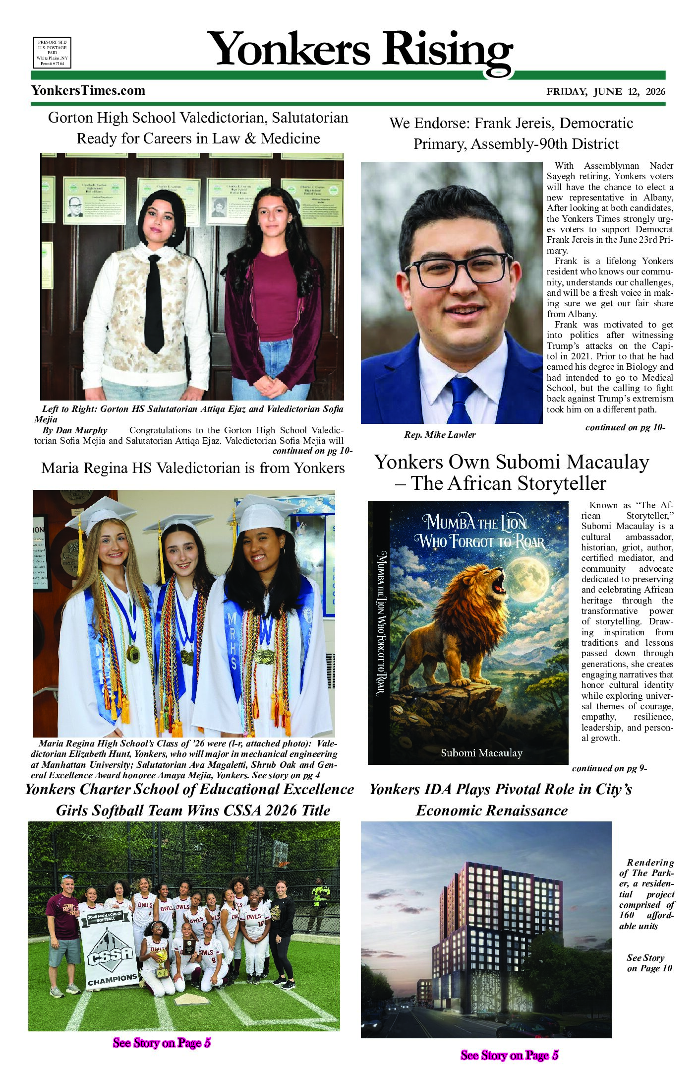 Yonkers Rising June 12, 2026 PDF Yonkers Rising June 12, 2026 PDF