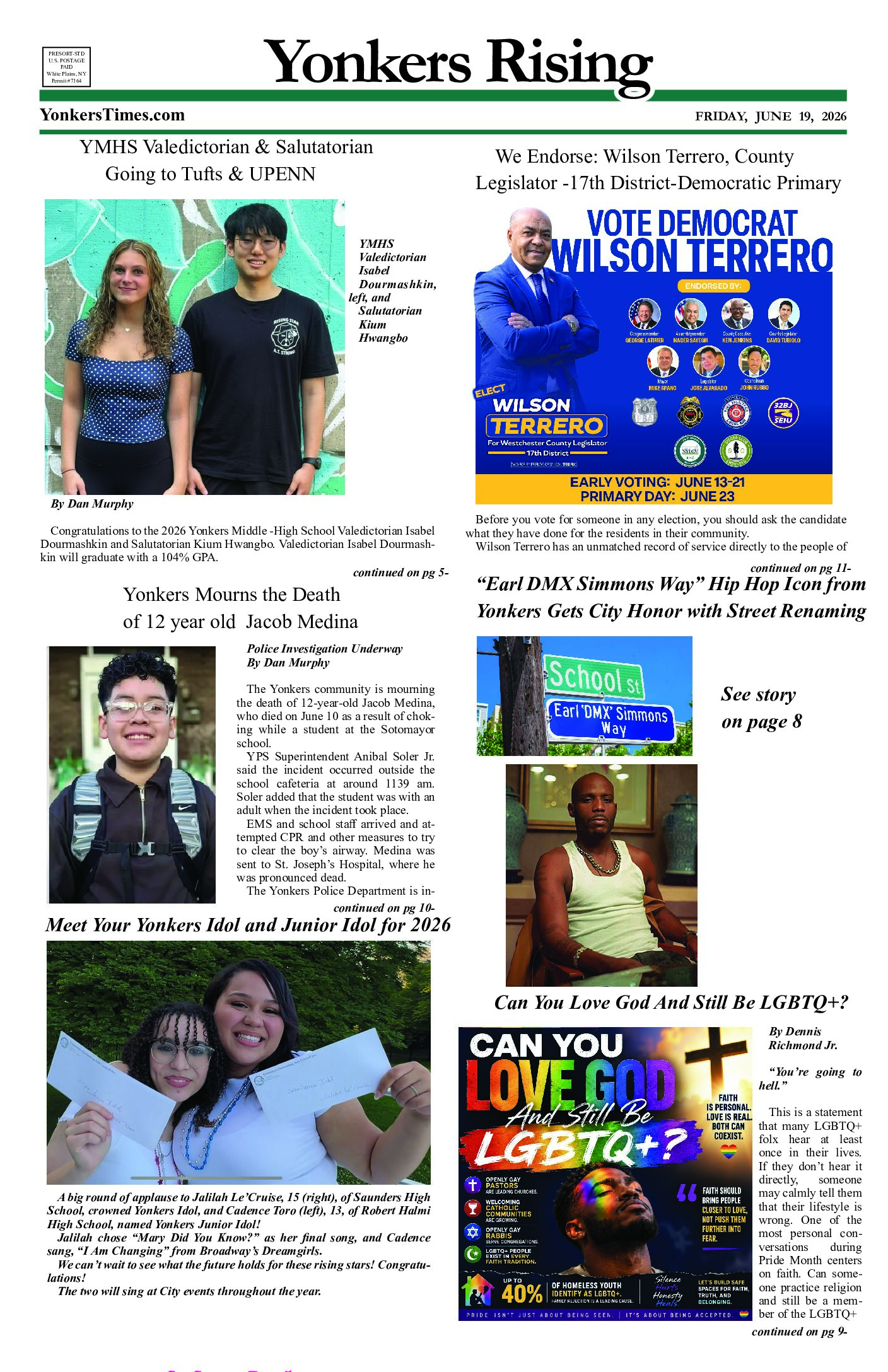 Yonkers Rising June 19, 2026 PDF Yonkers Rising June 19, 2026 PDF