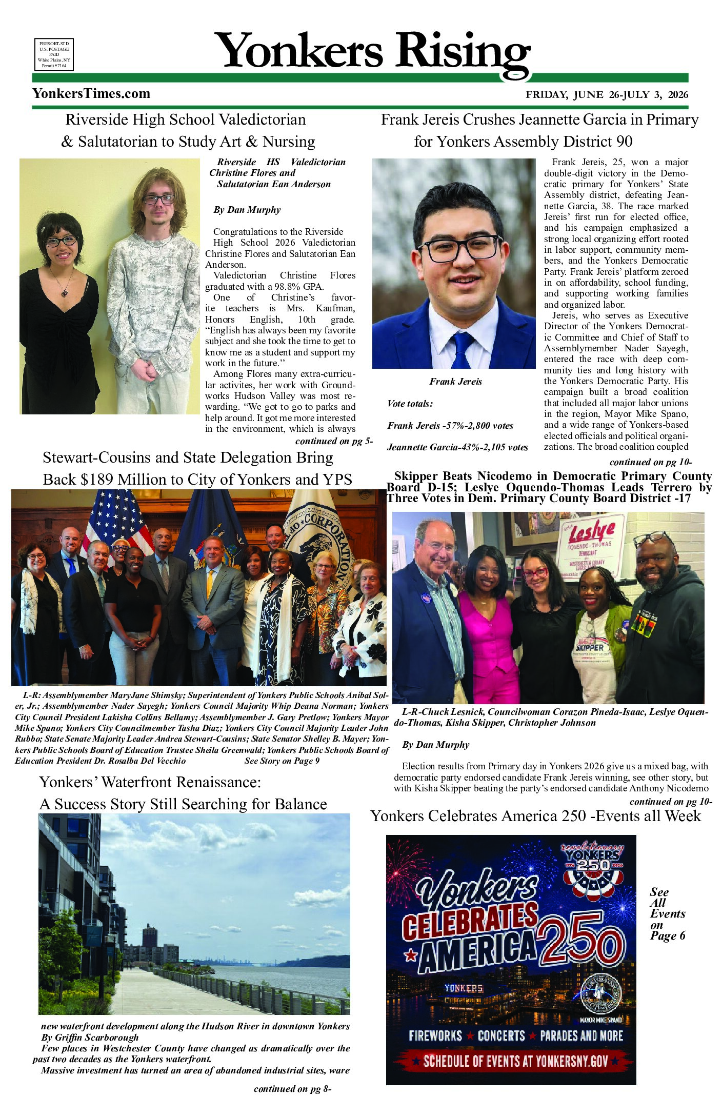 Yonkers Rising June 26-July 3, 2026 PDF Yonkers Rising June 26-July 3, 2026 PDF