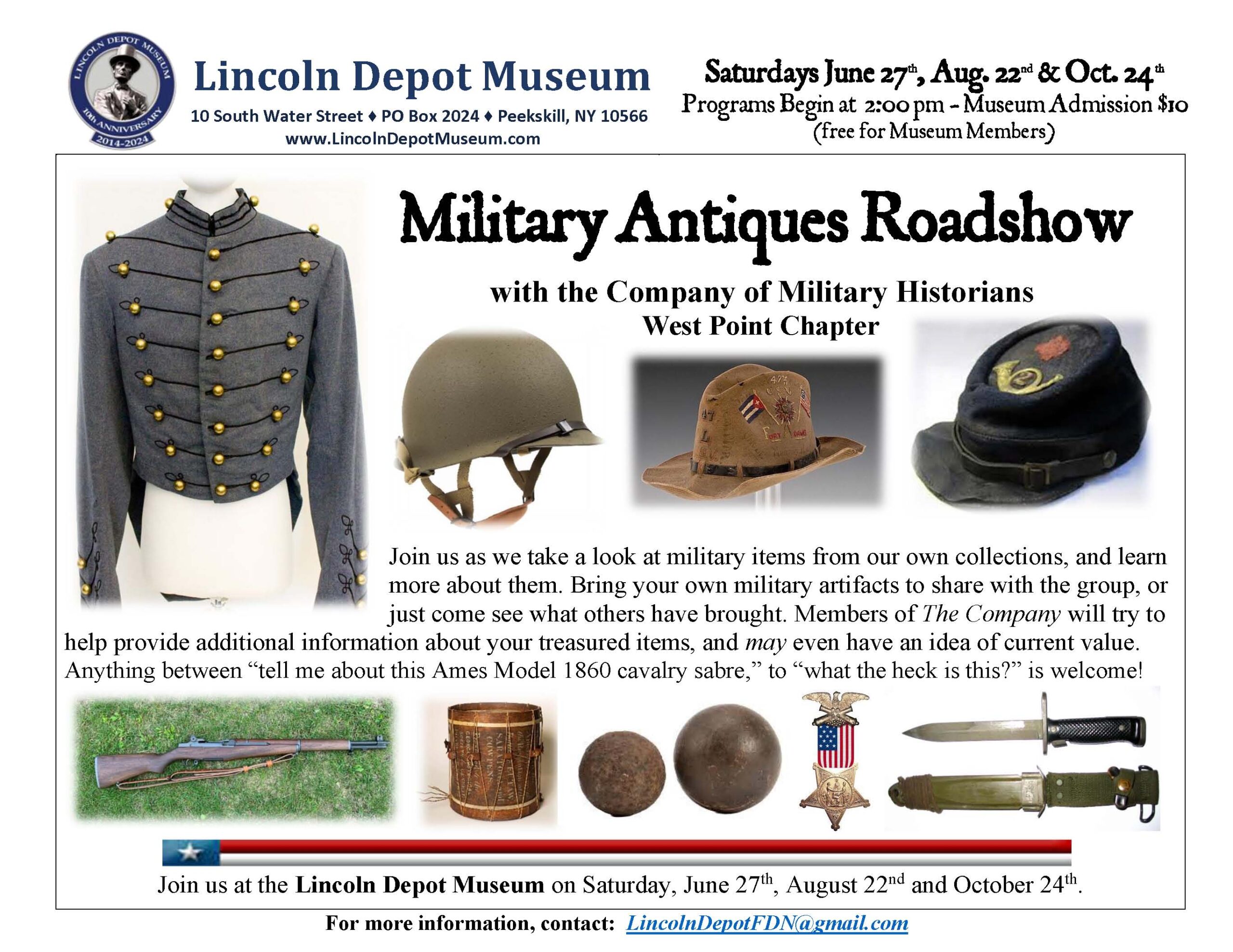 Military Antiques Road Show with The Company of Military Historians, West Point Chapter