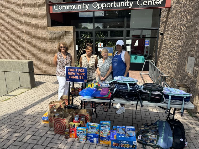 Empire State Voices Holds Back-to-School Season School supply and food drive at Tarrytown Community Opportunity Center